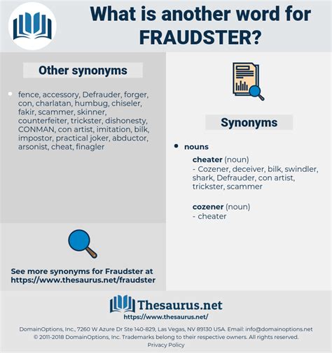 fraudster synonym